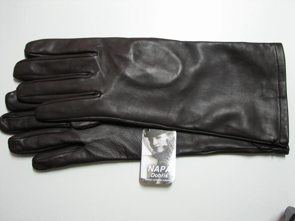 Pánské kožené rukavice NAPA 2-2001 FLčerv černá 