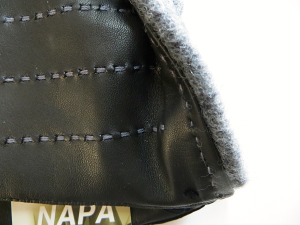 Dámské kožené rukavice NAPA 2-4443 VL černá bordo