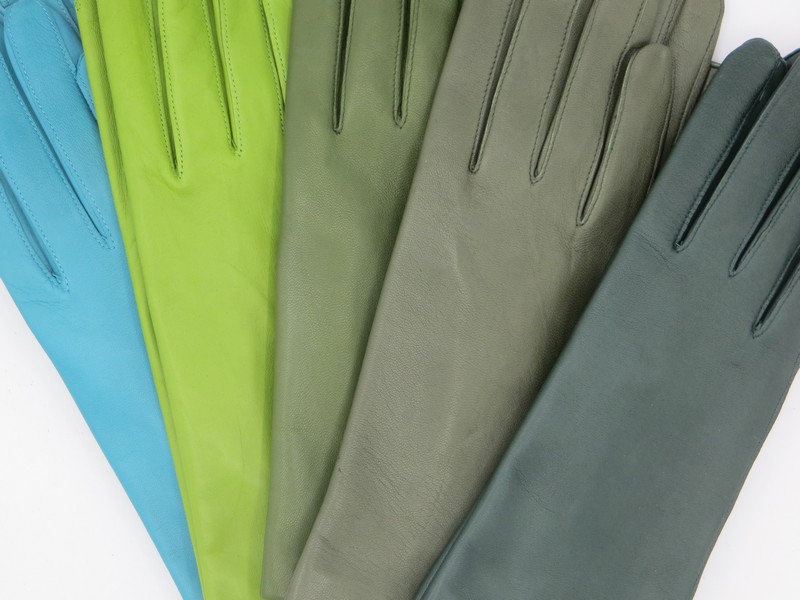 Dámské kožené rukavice NAPA 2-4001 ČH jedlová zeleň