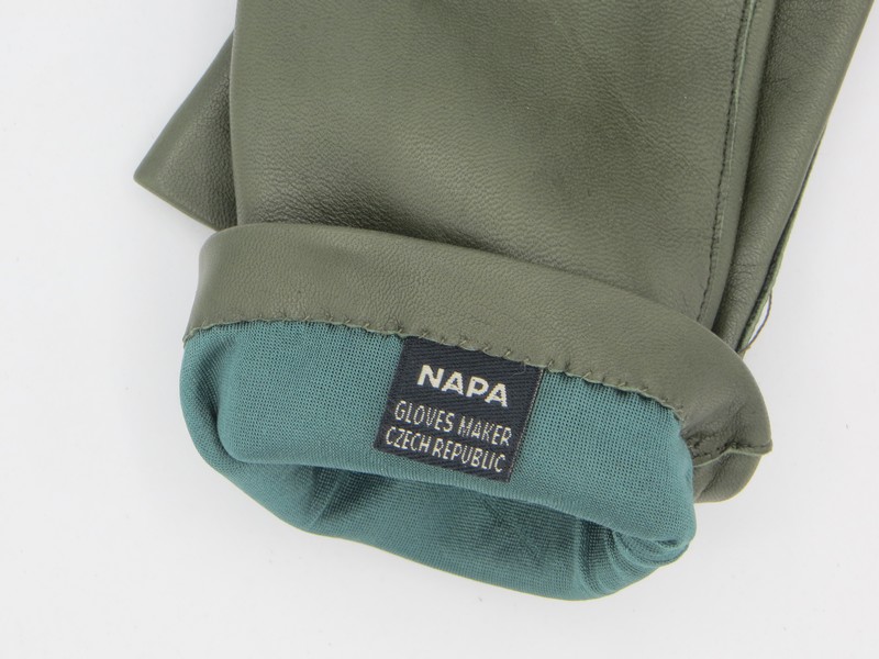 Dámské kožené rukavice NAPA 2-4001 ČH jedlová zeleň