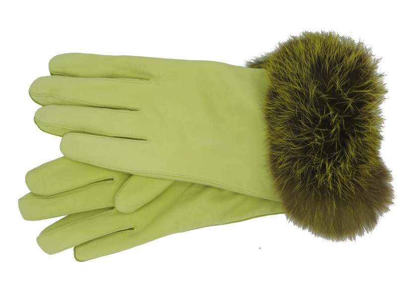 Dámské kožené rukavice NAPA 2-4336 BA apple green