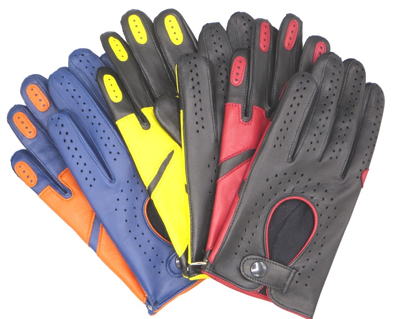 Pánské řidičské rukavice NAPA 2-1476 NanoAg modrá/oranžová