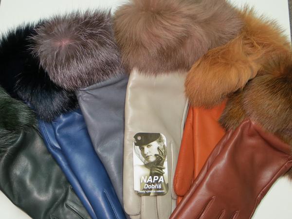 Dámské kožené rukavice NAPA 2-4471 VL koňak 