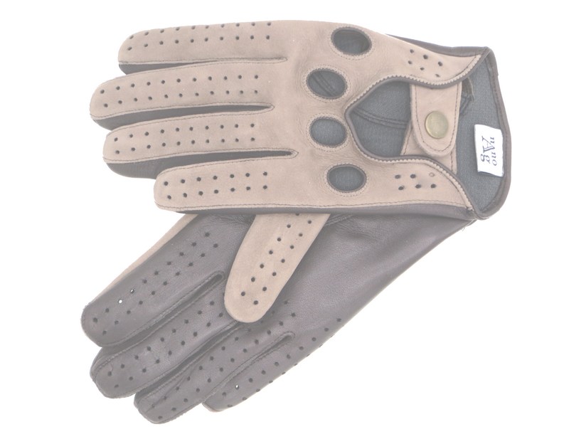 Pánské řidičské rukavice NAPA 6/2-1480 NanoAg taupe/hnědá