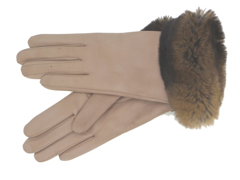 Dámské kožené rukavice NAPA 2-4336 taupe castorex