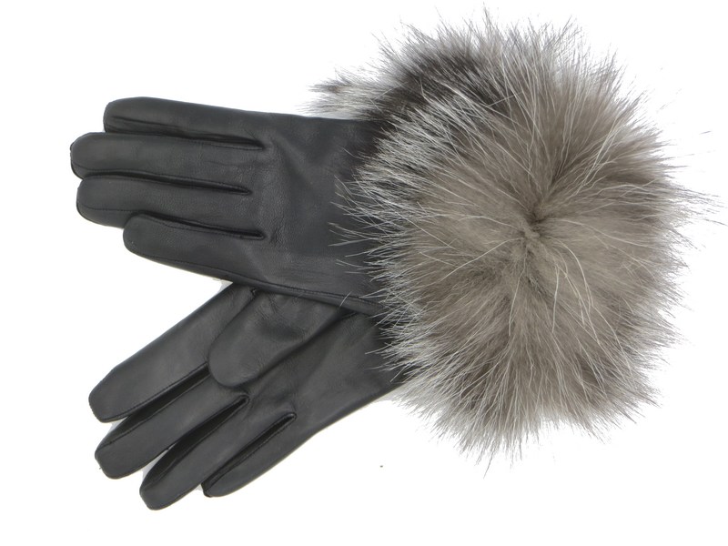 Dámské kožené rukavice NAPA 2-4336 KA černá Liska