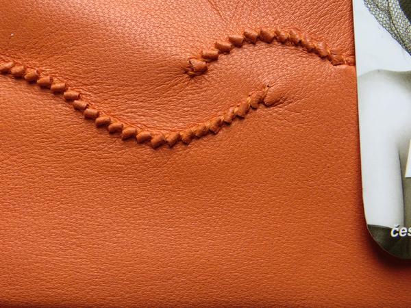 Dámské kožené rukavice NAPA 2-4230 ČH oranžová 