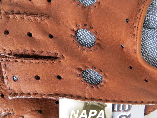 Pánské řidičské rukavice NAPA 8-1325 BP NanoAg koňak