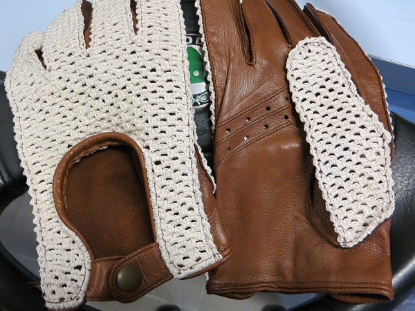 Pánské řidičské rukavice NAPA 2-1475 béž/koňak