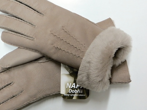 Dámské kožené rukavice NAPA 2-3307 taupe