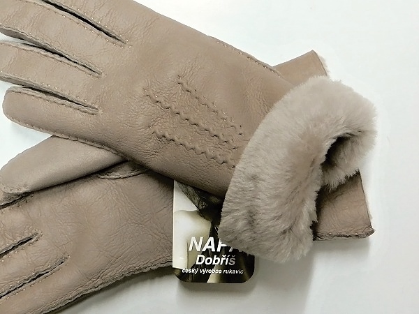 Pánské kožené rukavice NAPA 2-1308 taupe 2