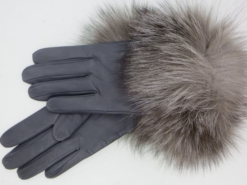 Dámské kožené rukavice NAPA 2-4336 ČH grafit Liska