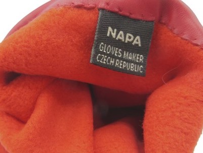 Dámské kožené rukavice NAPA 2-4406 FL červená