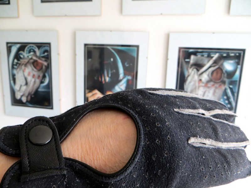 Pánské řidičské rukavice NAPA 8-1432 černá divočina