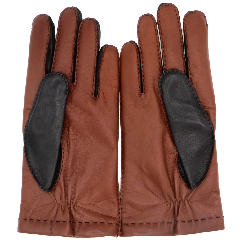 Pánské kožené rukavice NAPA 2-2081 KAŠ koňak černá