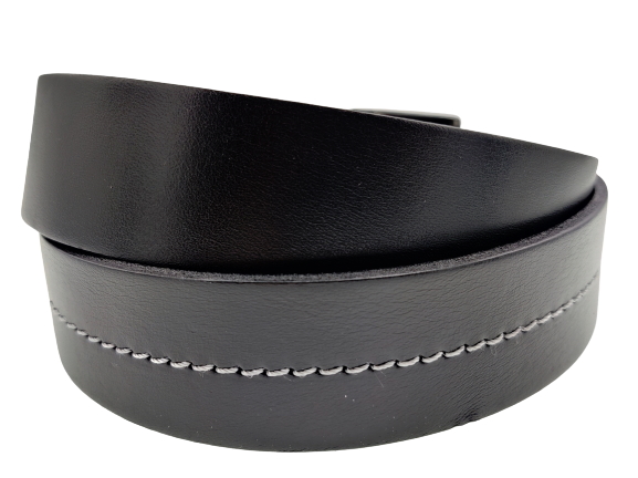 Opasek černý prošitý uprostřed