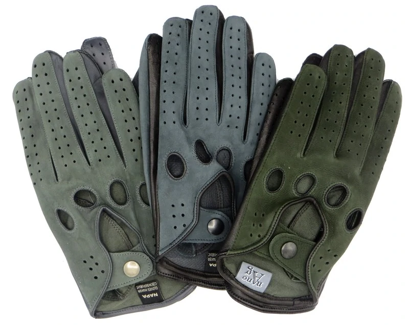 Pánské řidičské rukavice NAPA 6/2-1480 NanoAg zelená/černá