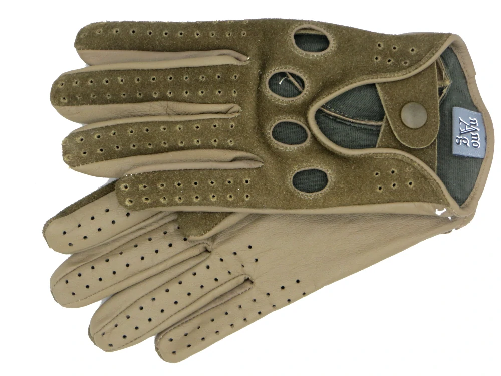 Pánské řidičské rukavice NAPA 6/2-1480 NanoAg taupe