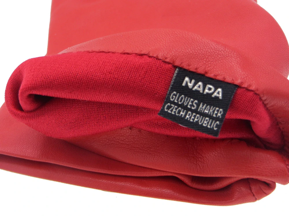 Dámské kožené rukavice NAPA 2-4001/8C ČH červená