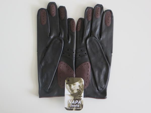 Dámské řidičské rukavice NAPA 2-3443 černá/oranžová