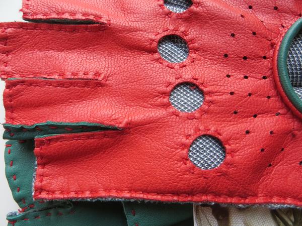 Dámské řidičské rukavice NAPA 2-3408 BP NanoAg červeno zelená 