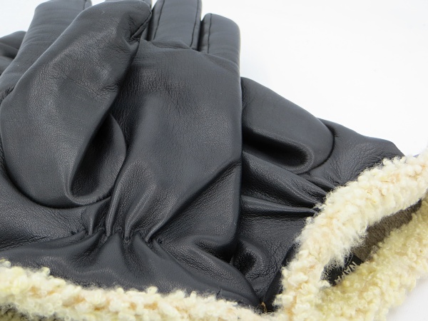 Pánské kožené rukavice NAPA 2-2020 KAŠ černá Lem Beran