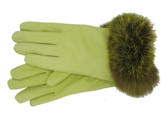 Dámské kožené rukavice NAPA 2-4336 BA apple green