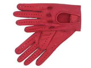 Dámské řidičské rukavice NAPA 2-3445 červená/černá