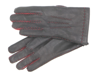 Dámské kožené rukavice NAPA 2-4365 FL černá/červená 