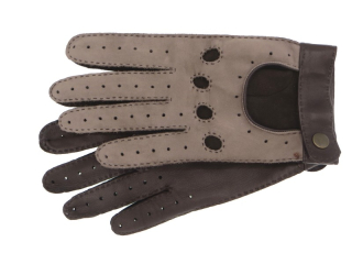 Pánské řidičské rukavice NAPA 6/2-1325 taupe/hnědá