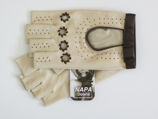 Dámské řidičské rukavice NAPA 2-3019 BP bříza/hnědá