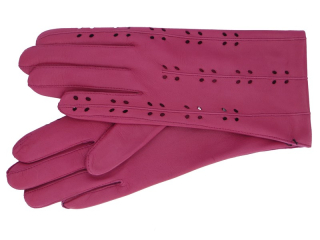 Dámské kožené rukavice NAPA 2-3151 brusinka