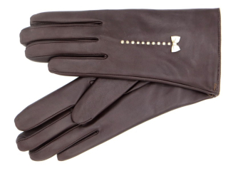 Dámské kožené rukavice NAPA 2-4386 VL hnědá/bříza