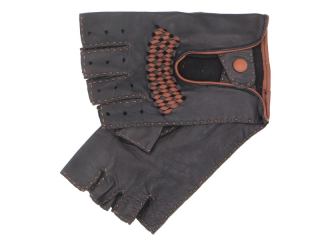 Pánské řidičské rukavice NAPA 2-1433 BP černá/koňak