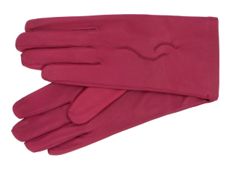 Dámské kožené rukavice NAPA 2-4230 ČH brusinka 