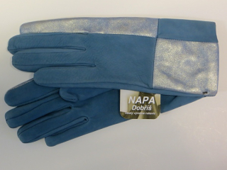 Dámské kožené rukavice NAPA 2-4403 modrá UH