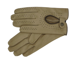 Pánské řidičské rukavice NAPA 2-1432 béžová/hnědá