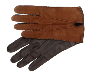 Pánské kožené rukavice NAPA 6/2-1081 koňak/hnědá