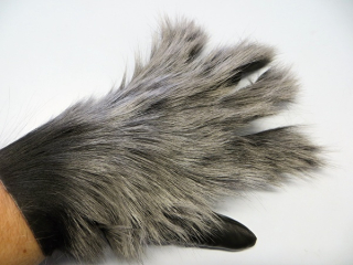 Dámské kožené rukavice NAPA 2-4001 ČH stříbrná/černá