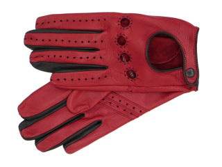 Dámské řidičské rukavice NAPA 2-3828 bordo/černá 