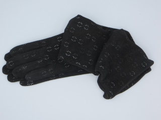 Dámské kožené rukavice NAPA 2-4001/12C UH černá velur laser 