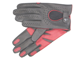 Pánské řidičské rukavice NAPA 2-1476 NanoAg černá/bordo