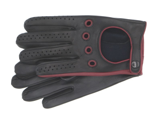 Pánské řidičské rukavice NAPA 2-1448 NanoAg černá/bordo