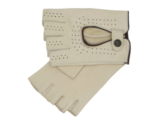 Pánské řidičské rukavice NAPA 2-1432 BP slonová kost/hnědá