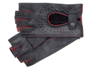 Dámské řidičské rukavice NAPA 2-3834BP černá/bordo kontra