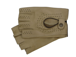 Pánské řidičské rukavice NAPA 2-1432 BP tm. béžová/hnědá