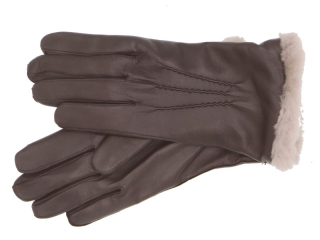 Pánské kožené rukavice NAPA 2-2020 KAŠ hnědá Lem Beran