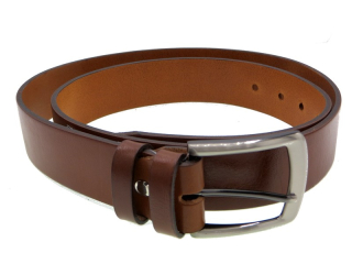 Opasek koňak hladký