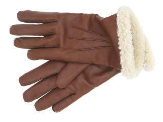 Pánské kožené rukavice NAPA 2-2020 KAŠ koňak Lem Beran