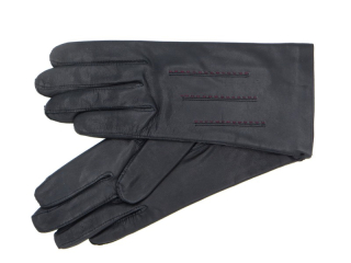 Dámské kožené rukavice NAPA 2-4414 UH černá bordo